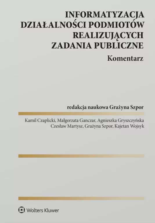 Informatyzacja działalności podmiotów... - tantis.pl