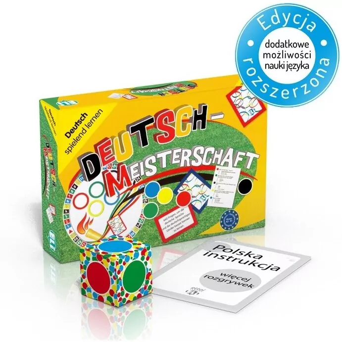 Gra językowa Niemiecki Deutsch Meisterschaft. Opr. karton - tantis.pl
