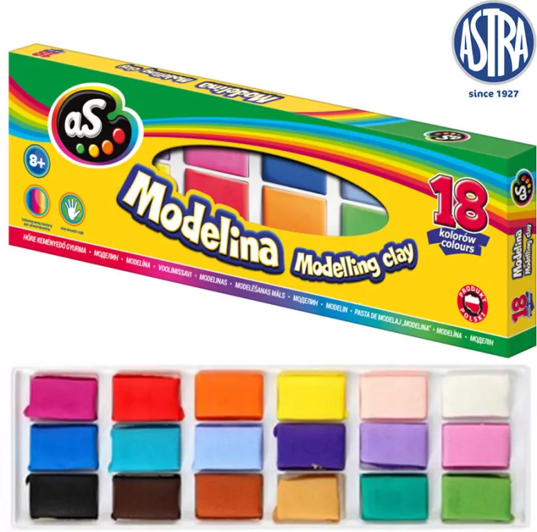 Modelina szkolna. 18 kolorów - tantis.pl