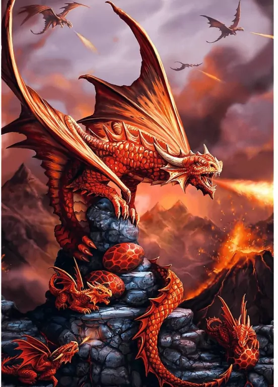 Puzzle 1000. Ognisty Smok - tantis.pl