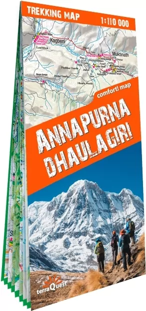 Trekking map. Annapurna i Dhaulagiri 1:110 000 - tantis.pl