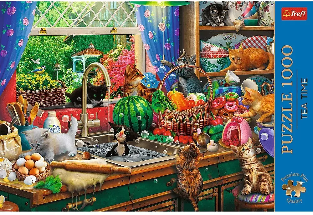 Puzzle 1000. Kociaki rozrabiaki - tantis.pl
