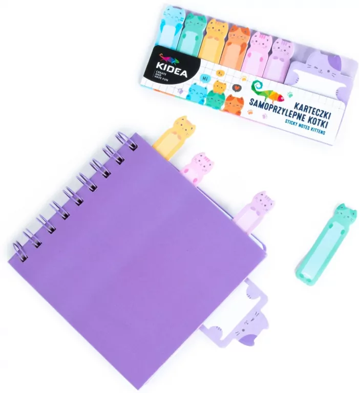 Karteczki samoprzylepne Kotki KIDEA - tantis.pl