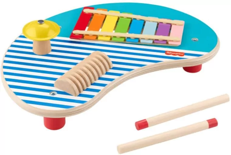 Fisher Price. Drewniany muzyczny stoliczek - tantis.pl