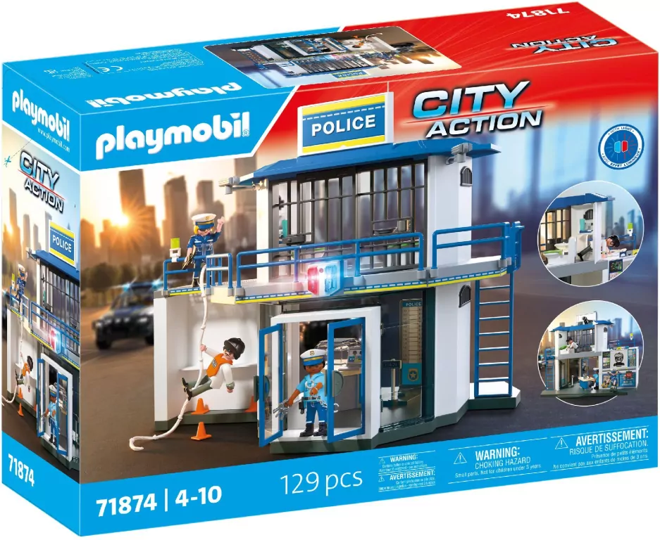 Playmobil Posterunek policji z miejscem przesłuchań 71874 - tantis.pl