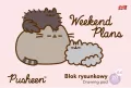 Blok rysunkowy biały. A4/20 kartek. 1 sztuka. Pusheen - tantis.pl