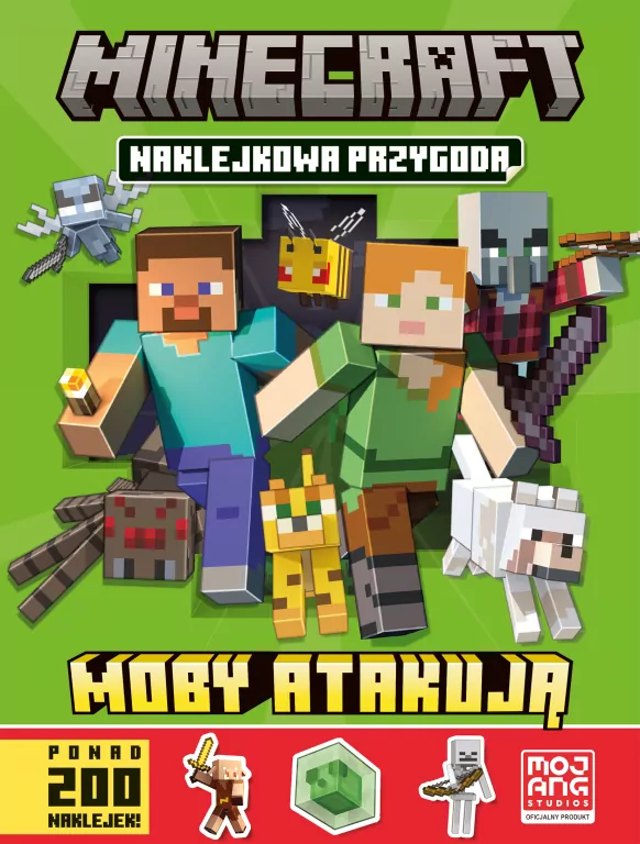 Moby atakują. Naklejkowa przygoda. Minecraft - tantis.pl