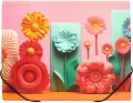 Teczka A4 PP na gumkę z nadrukiem Modern Flowers - tantis.pl