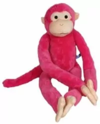 Małpa różowa 85cm