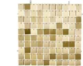 Panel cekinowy kwadraty jasny złoty 30x30cm - tantis.pl
