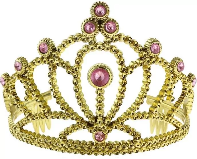 Diadem księżniczki z różowymi perłami - tantis.pl