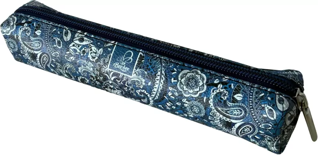 Piórnik mini prostokąt Ornament Blue - tantis.pl
