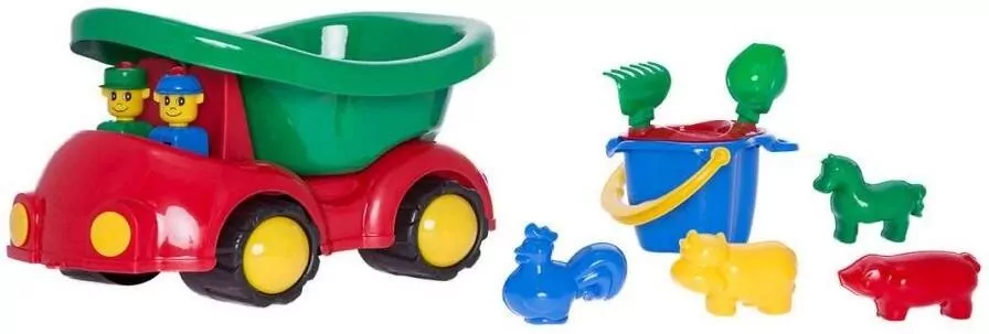 Samochód Ptyś z kompletem. Kogucik - tantis.pl