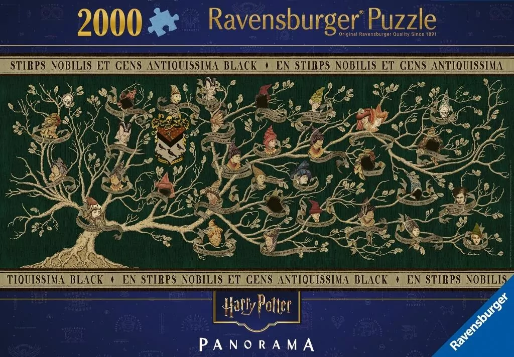 Puzzle 2D: Panorama Harry Potter Rodowód 2000el - tantis.pl