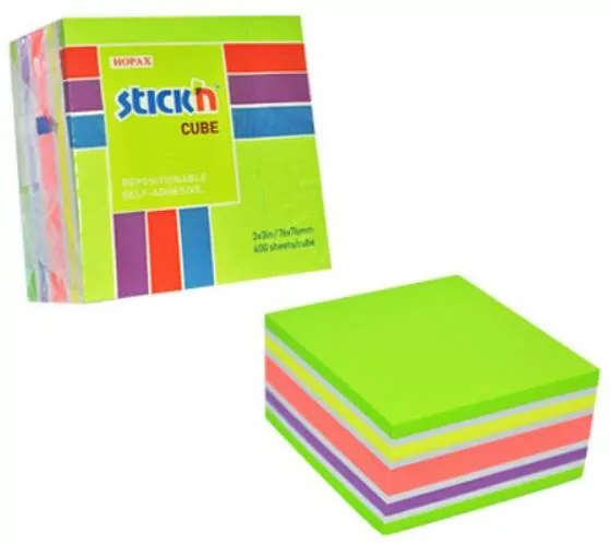 Notes samoprzylepny mix ziel/żół/róż 400 kartek - tantis.pl
