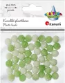 Koraliki plastikowe 10mm zielone ombre 50szt - tantis.pl