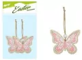 Motyle zawieszka drewniana różowa 2szt 7cm - tantis.pl