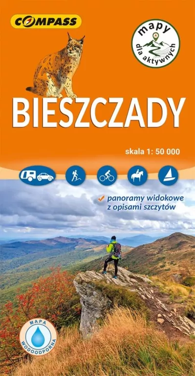 Mapa turystyczna - Bieszczady 1:50 000 w.2026 - tantis.pl