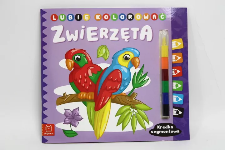 Lubię kolorować. Zwierzęta. Kredka segmentowa - tantis.pl
