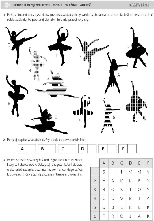 Trening percepcji wzrokowej. Część B. Ćwiczenia - tantis.pl