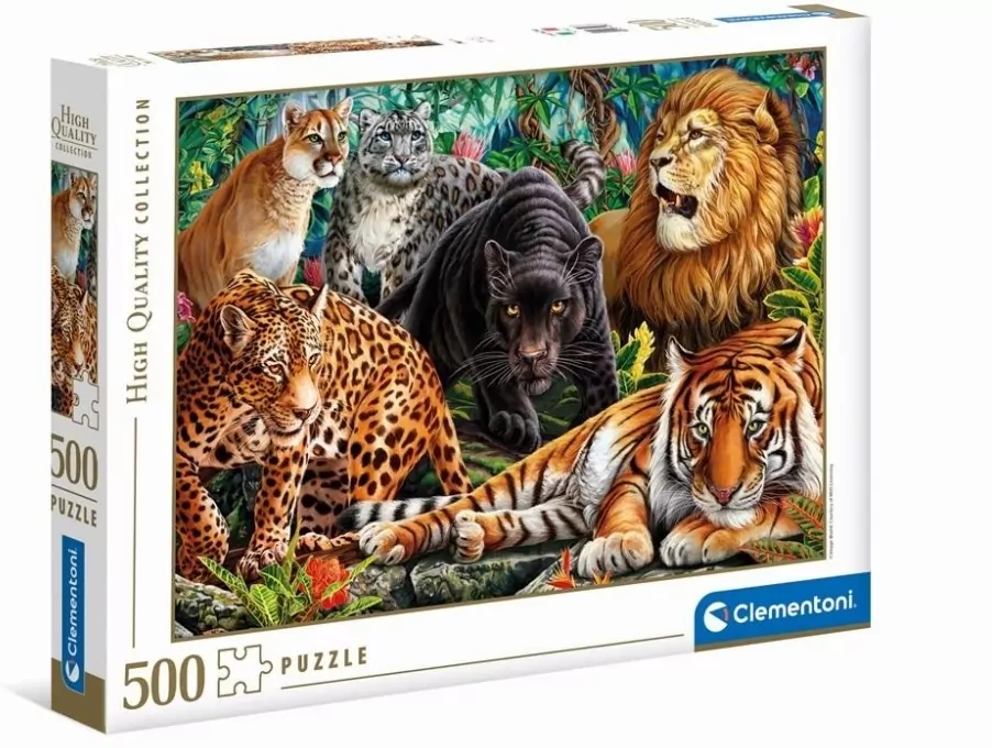 Puzzle 500 HQ Wild Cats - tantis.pl