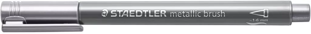 Flamaster pędzelkowy srebrny (10szt) STAEDTLER - tantis.pl