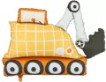 Balon foliowy Koparka 93x68cm - tantis.pl