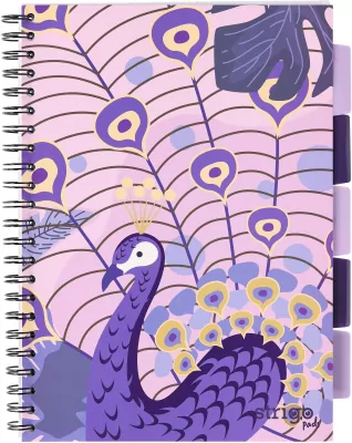 Kołozeszyt Pads A4/100K kratka Jungla fioletowy