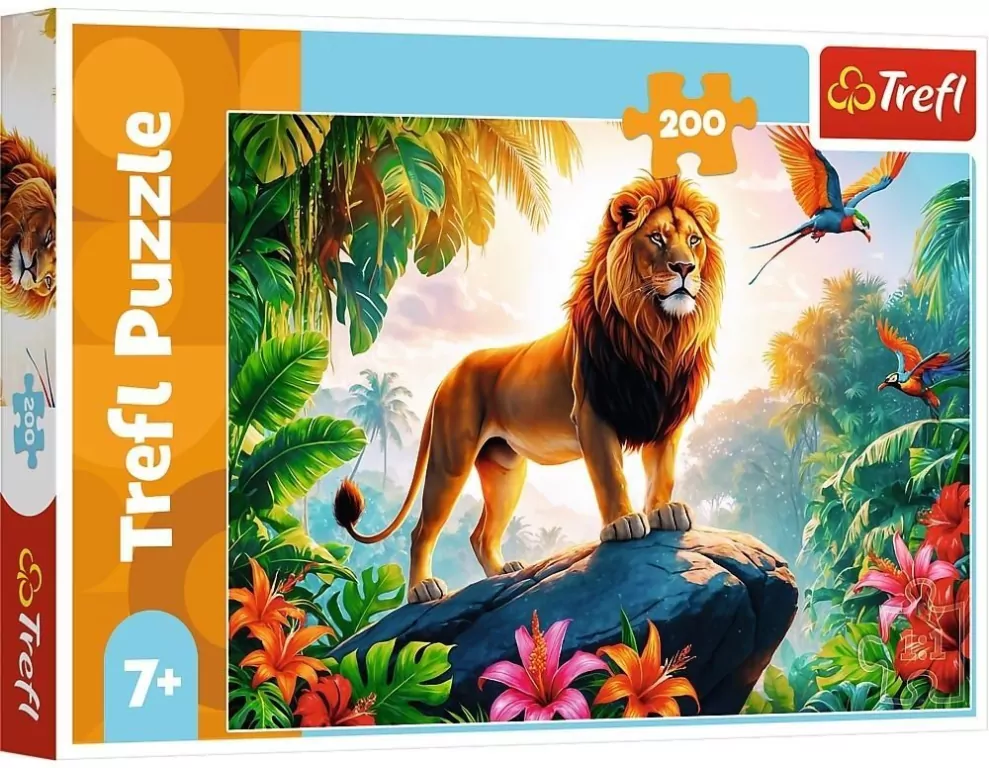 Puzzle 200 Król dżungli TREFL - tantis.pl