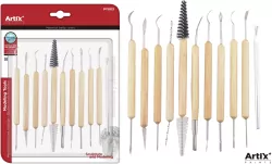 Narzędzia do rzeźbienia metalowe. 11 elementów