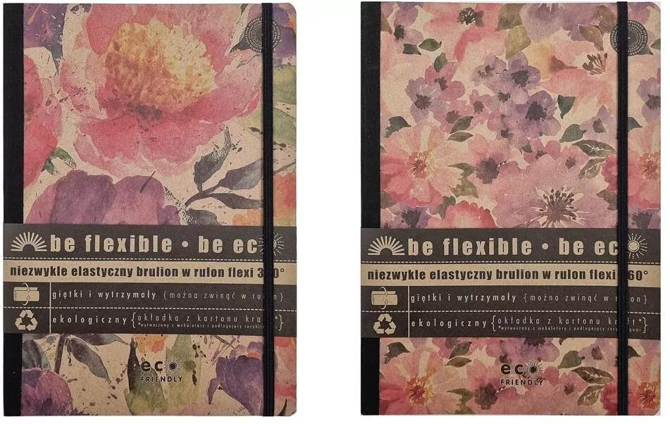 Brulion Flexi Passion. B5/96K w kratkę. 10 sztuk - tantis.pl