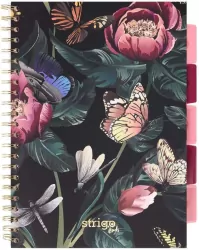 Kołozeszyt Pads A4/100K kratka Kwiaty zielony