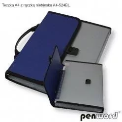 Teczka A4 z rączką niebieska - tantis.pl