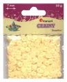 Cekiny 7mm okrągłe pastelowe żółte - tantis.pl