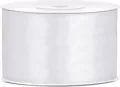 Wstążka dekoracyjna biała 38mm/25m - tantis.pl
