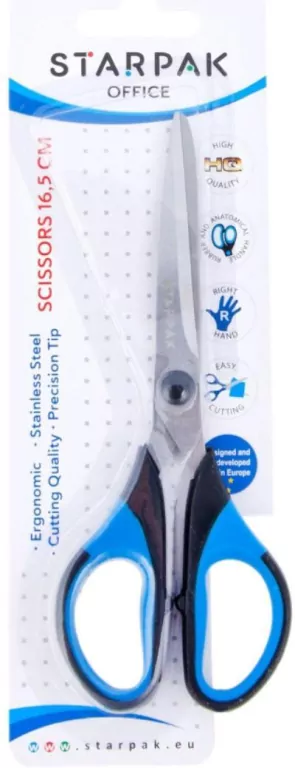 Nożyczki z gumowymi rączkami 165 mm. - tantis.pl