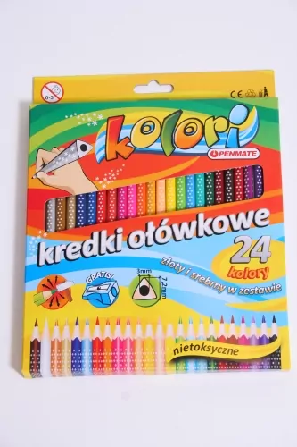 Kredki Premium Kolori. 24 kolory - tantis.pl