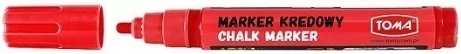 Marker kredowy 4,45 mm czerwony TOMA - tantis.pl
