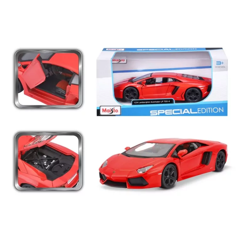 MAISTO 31210 Auto Lamborghini Aventador LP700-4 czerwony 2011 - tantis.pl