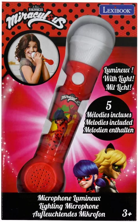 Mikrofon świecący z głośnikiem Biedronka Lexibook MIC80MI - tantis.pl