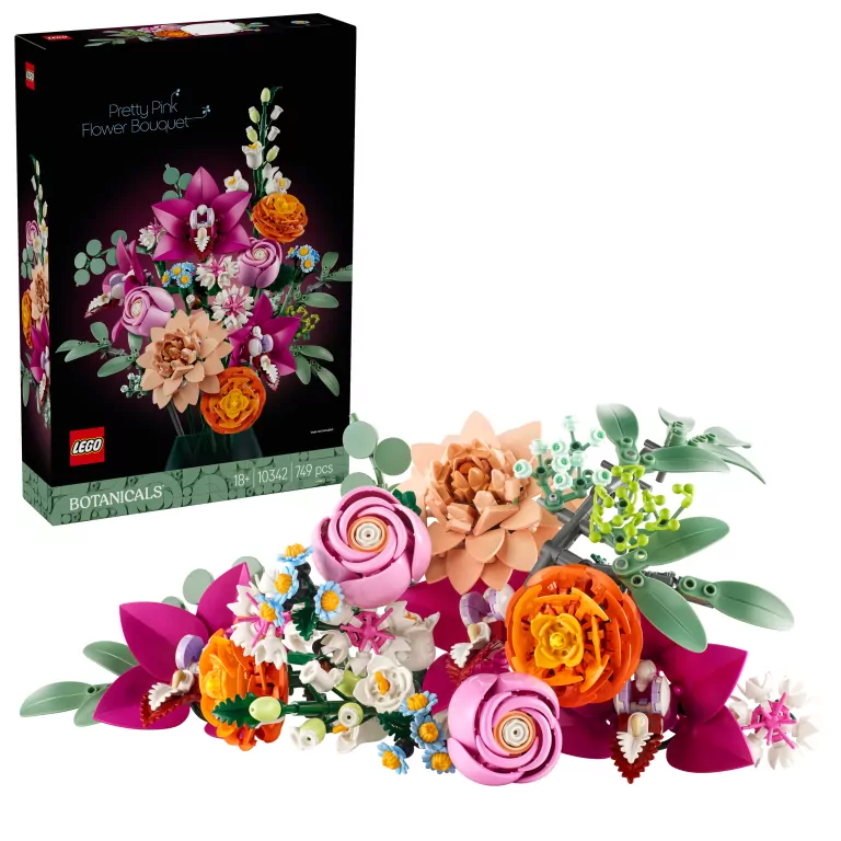 LEGO® Botanicals. Piękny bukiet różowych kwiatów 10342 - tantis.pl