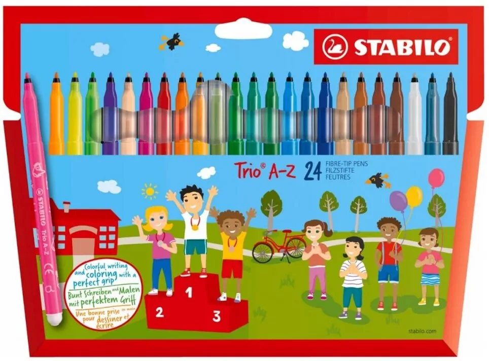Flamastry. Trio A-Z. 24 kolory - tantis.pl
