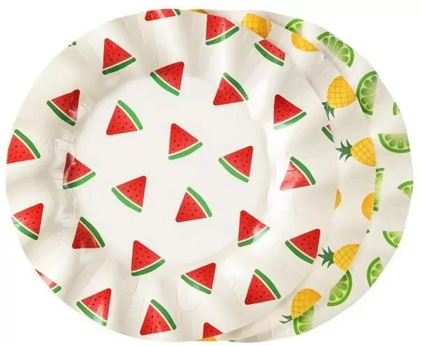 Talerzyki Owoce 20,5cm 6szt - tantis.pl