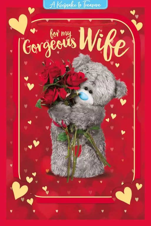 Karnet holograficzny 3D - For my gorgeous wife - tantis.pl