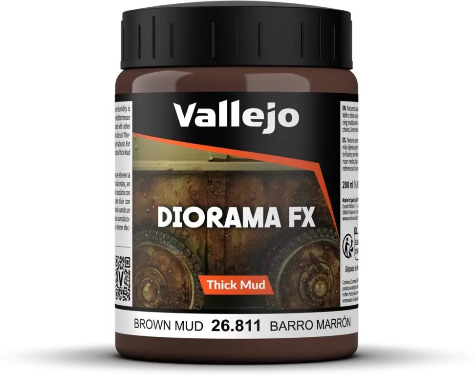 Vallejo: 26.811 - Diorama FX - Thick Mud - Brown Mud (200 ml) - tantis.pl