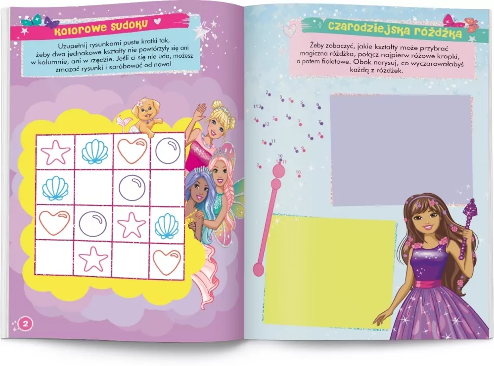 Zadania do zmazywania. Barbie Dreamtopia - tantis.pl