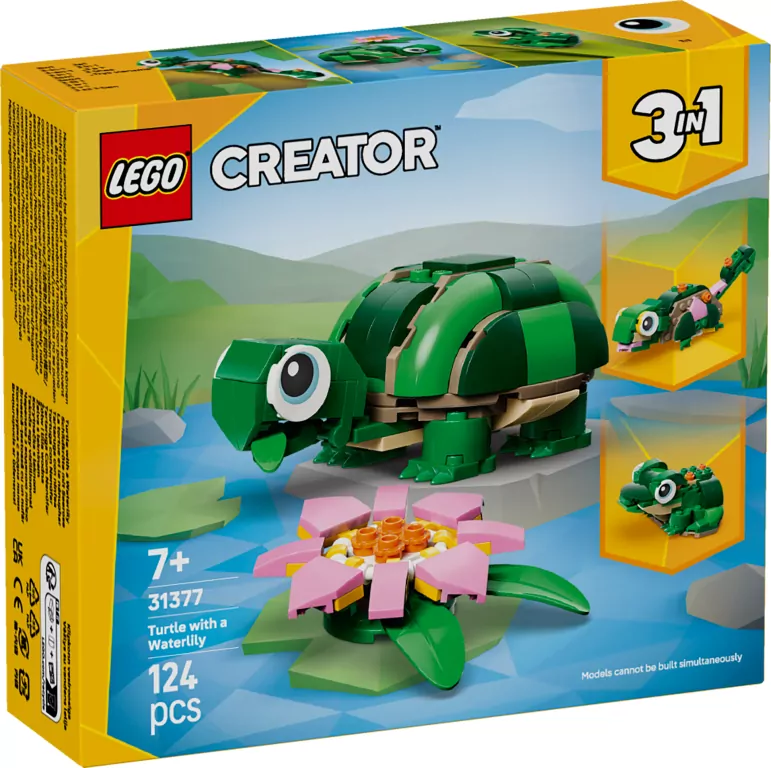 LEGO® Creator. Żółw i kwiat lilii wodnej 31377 - tantis.pl