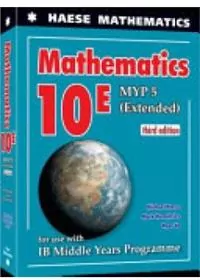 Mathematics 10. MYP 5 Extended. 3rd edition - tantis.pl