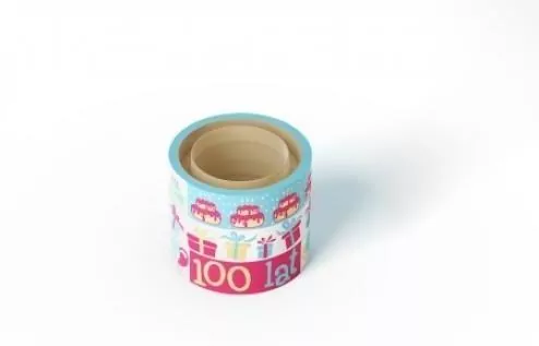 Taśma do pakowania prezentów. Urodziny - tantis.pl