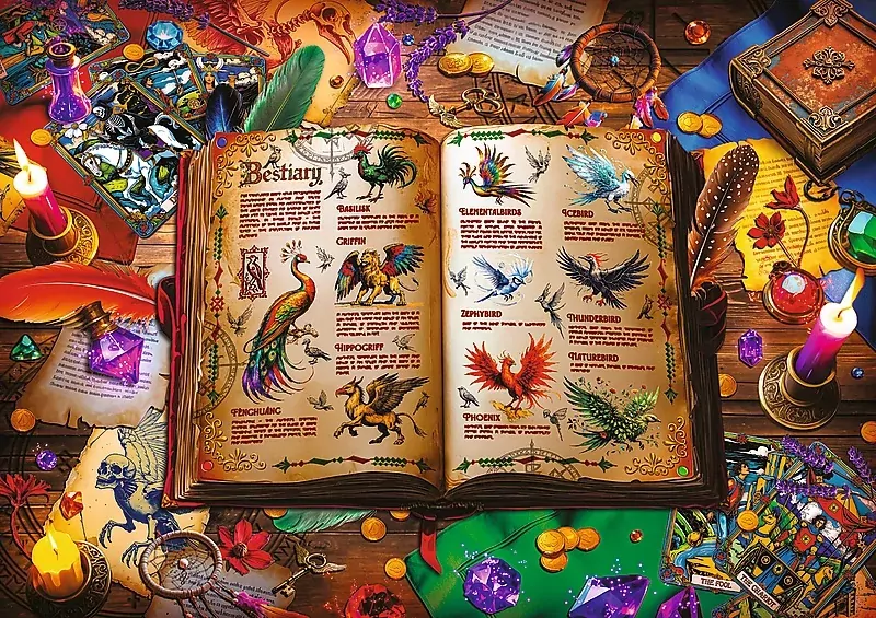 Puzzle 1000 Atlas fantastycznych ptaków TREFL - tantis.pl